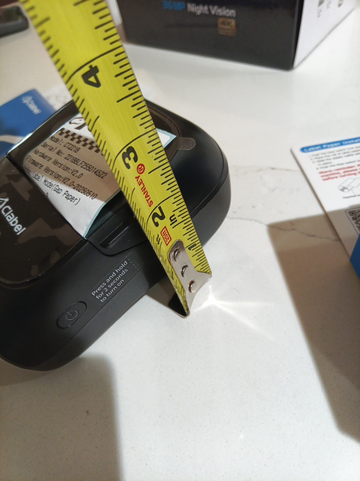 CLABEL Label Maker Machine with Tape: 221B Thermal Inkless Label Printer15