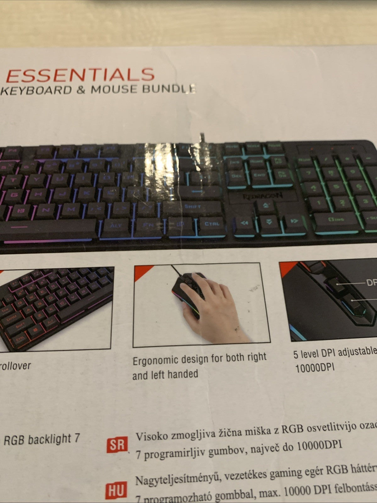 Red Dragon S107rgb Wired  Gaming Keyboard and Mouse Combo RGB Backlit LED10