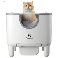 Furoomate Open Self Cleaning Cat Litter Box, Smart Automatic, New Open Box0