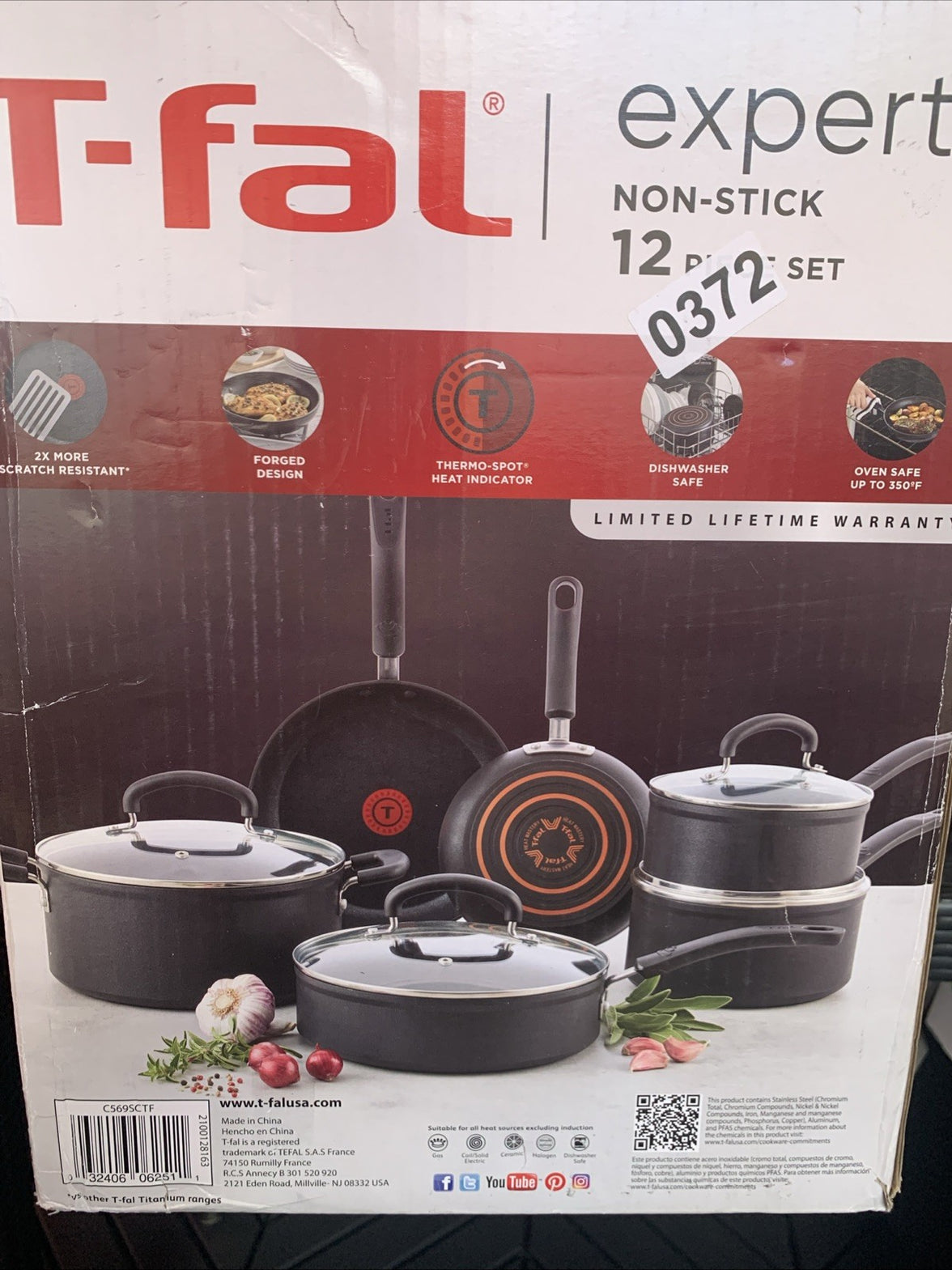 t-fal 12 piece set Non Stick, Expert Collection Induction, Even Heating3