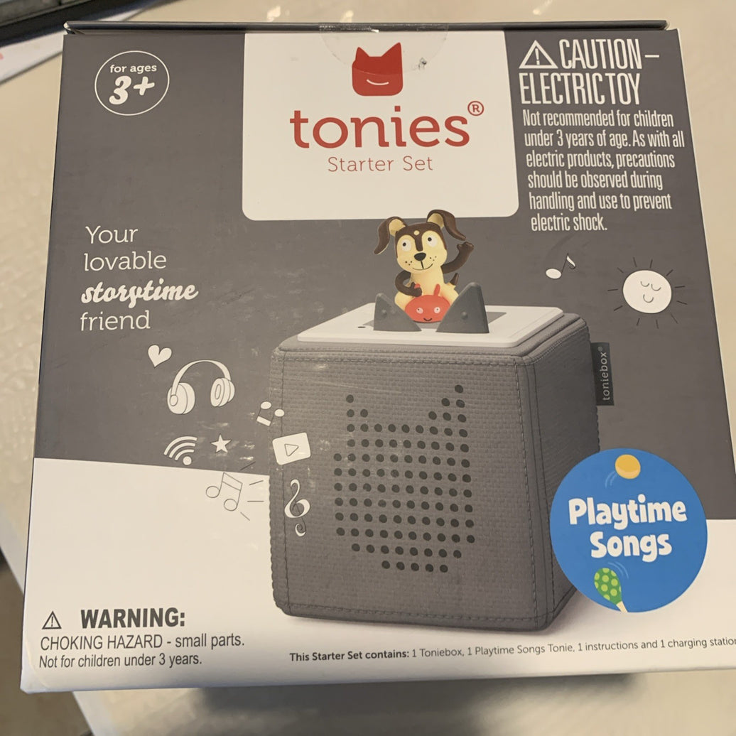 Tonies Toniebox Playtime & Storytime Songs - Puppy (10000764) - Gray New0