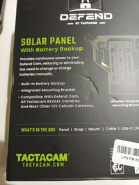 Defend by Tactacam Solar Panel for Cellular Security Camera with battery backup5