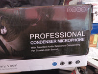 Professional Condenser Microphone & Stand Legendary Vocal Sing Live Sound Card2