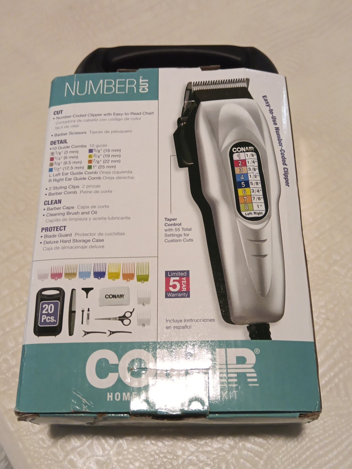 Conair Number Cut Home Haircutting Kit 20 pc, New in Box2