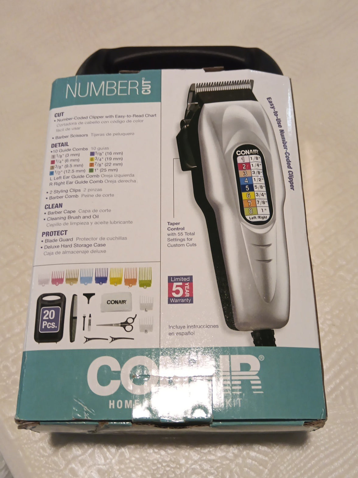 Conair Number Cut Home Haircutting Kit 20 pc, New in Box2