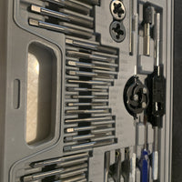 60PC Tap and Die Set Metric Imperial Sae Standard Bearing Steel Threading Tool7