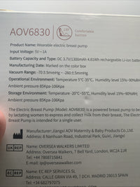 Wearable Breast Pump Hands Free: Electric Portable Breastfeeding AOV68304