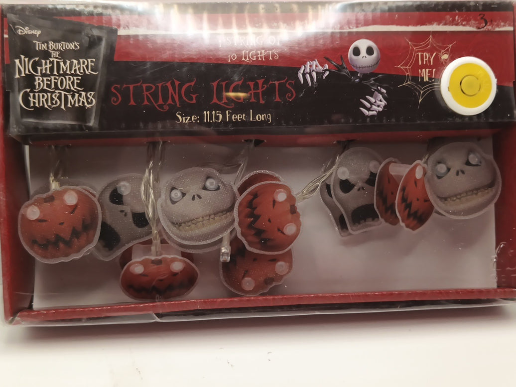 Disney Nightmare before Christmas Decorative Hanging String Lights, 10 Lights,110