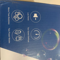 Portable Bubble Machine White Open Box1