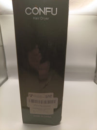 CONFU Portably Ionic Hair Dryer KF-3127, 1600 W, W/ Attachments - NEW4