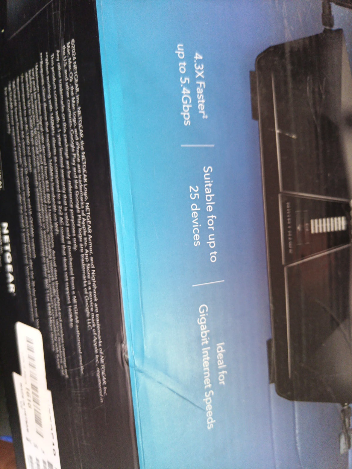 NETGEAR Nighthawk 6Stream Dual-Band WiFi 6 Router (RAX54S) AX5400 Wireless Speed3