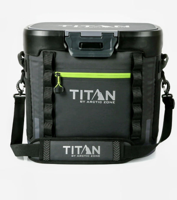 36 Can Capacity Waterproof and Leak Proof Welded Thermocooler Black/Green0