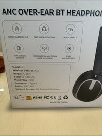 Sisism H2 ANC Extra Bass Over The Ear Wireless Headphones - Black2