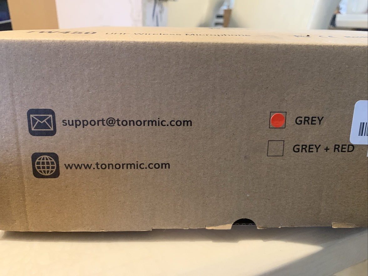 TONOR (TW450) Dual UHF Wireless Microphone-Grey1