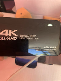 AC13 4K Ultra HD Handheld Camcorder Black ,  Two Batteries, Tested11