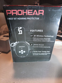 Prohear EM037 BT Hearing Protector Headphones Bluetooth 25NRR Noise Cancelling2