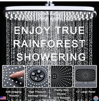 High Pressure Rain Shower Head: Premium System with Handheld Spray, 10 Settings3