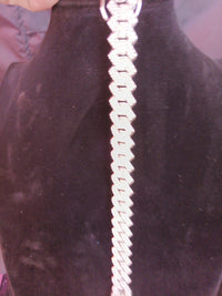 14 MM Miami Cuban Bracelet 7" CZ  AAA Quility Diamond, Silver Color3