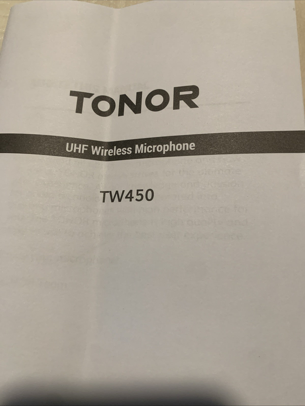 TONOR (TW450) Dual UHF Wireless Microphone-Grey20
