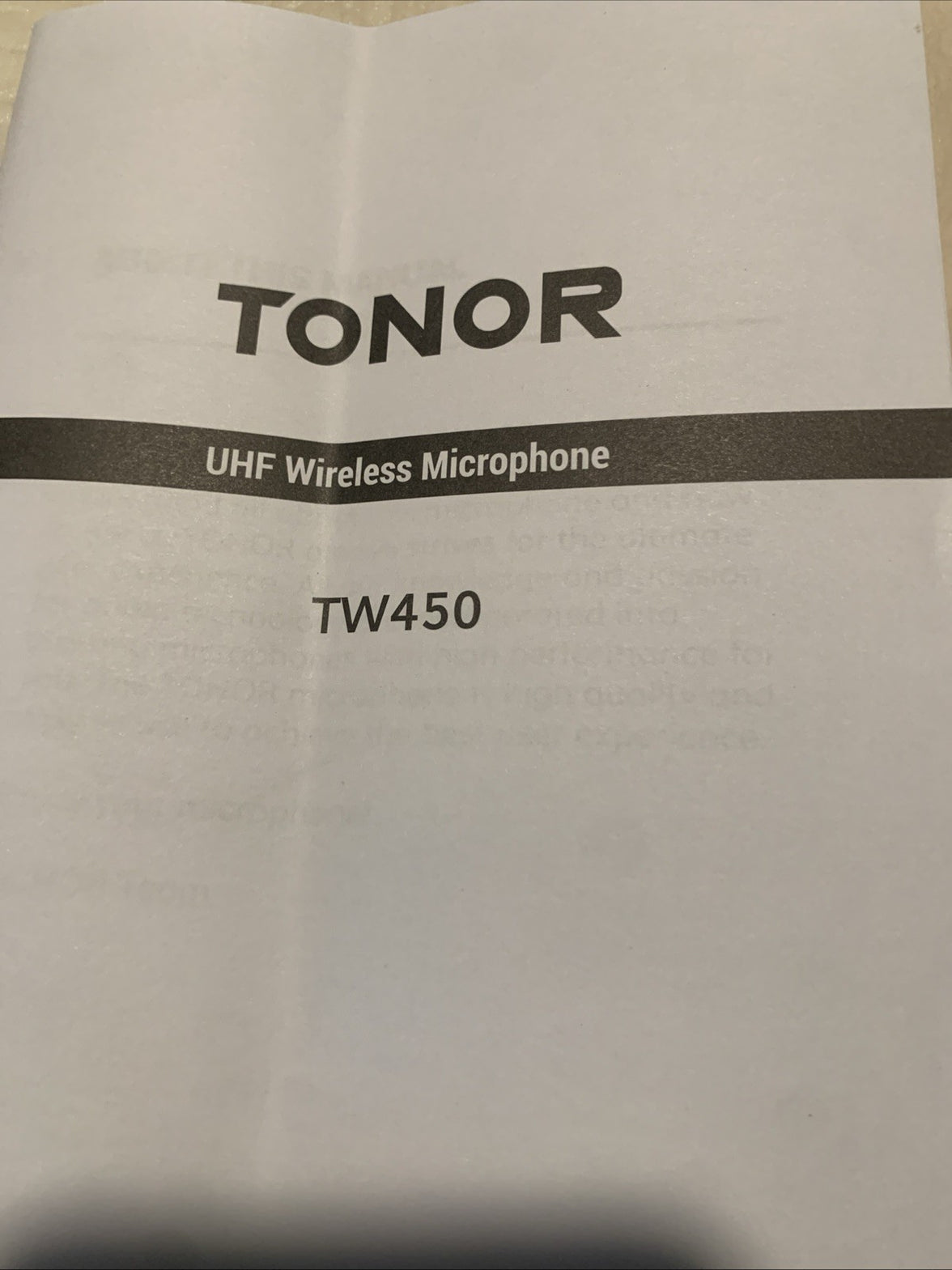 TONOR (TW450) Dual UHF Wireless Microphone-Grey20