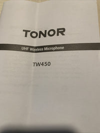 TONOR (TW450) Dual UHF Wireless Microphone-Grey20