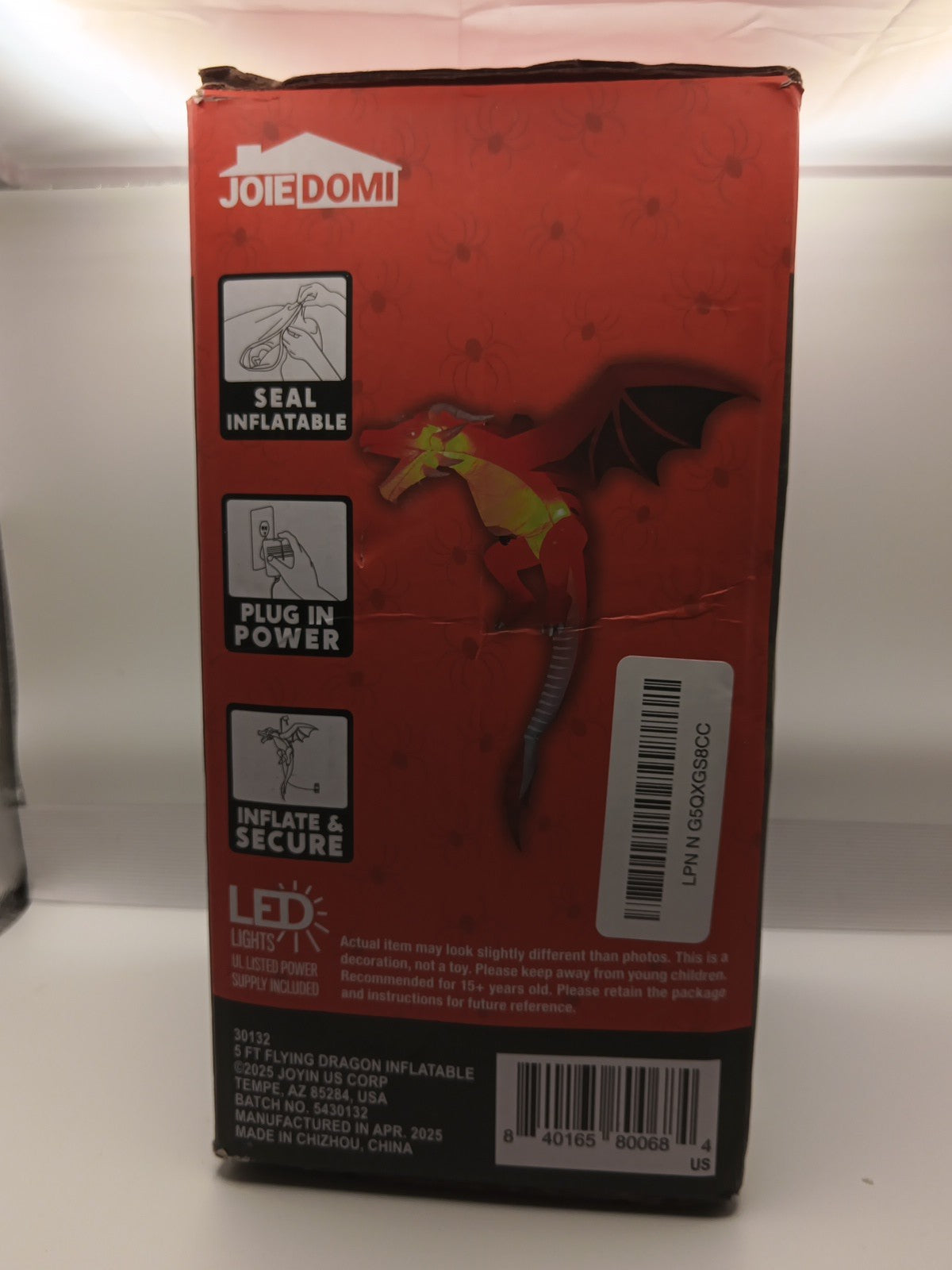 5 FT Halloween Inflatable Hanging Flying Dragon1