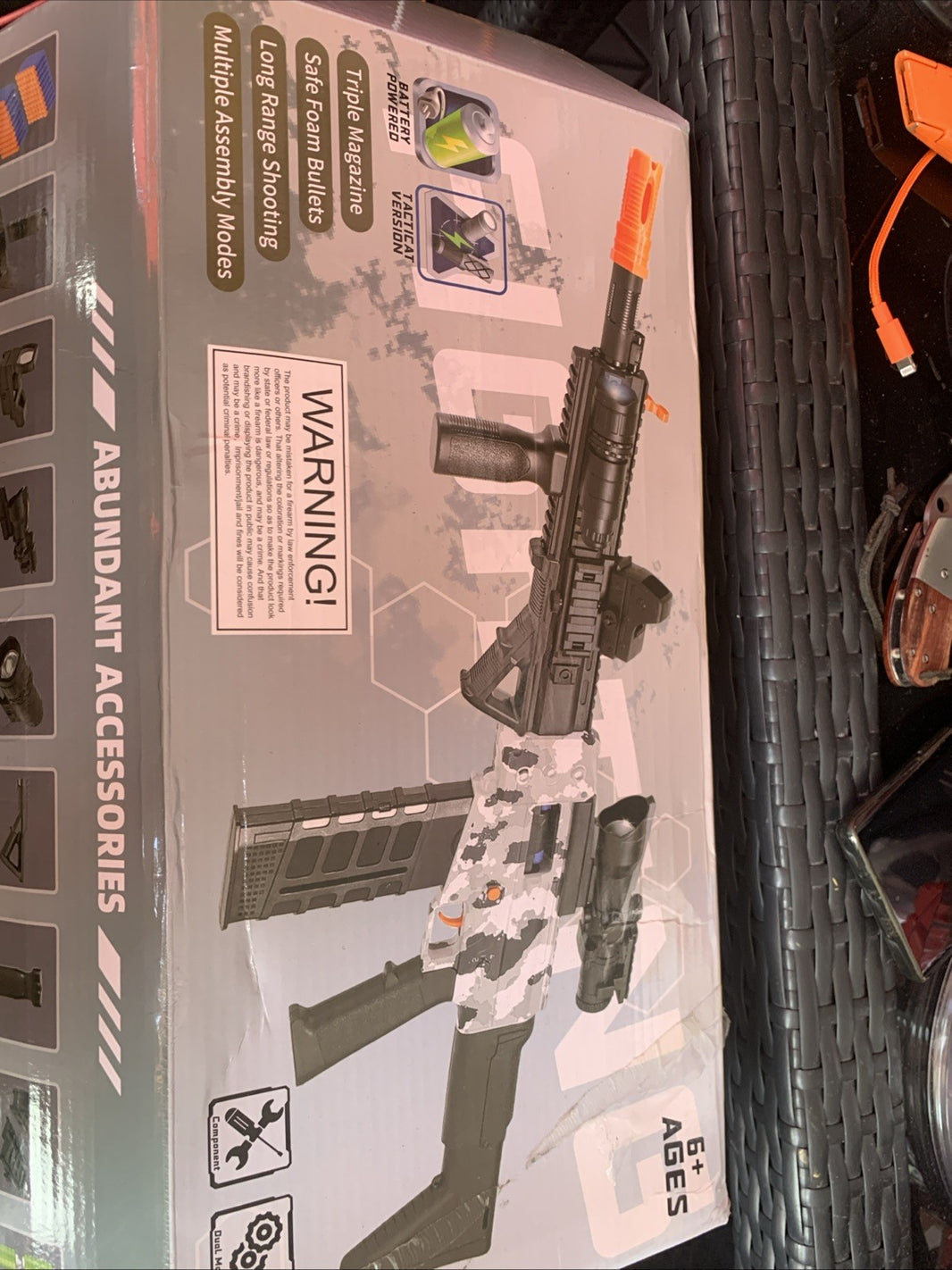 Toy Guns with Full Auto & Manual,M416 Foam Gun for Boys0
