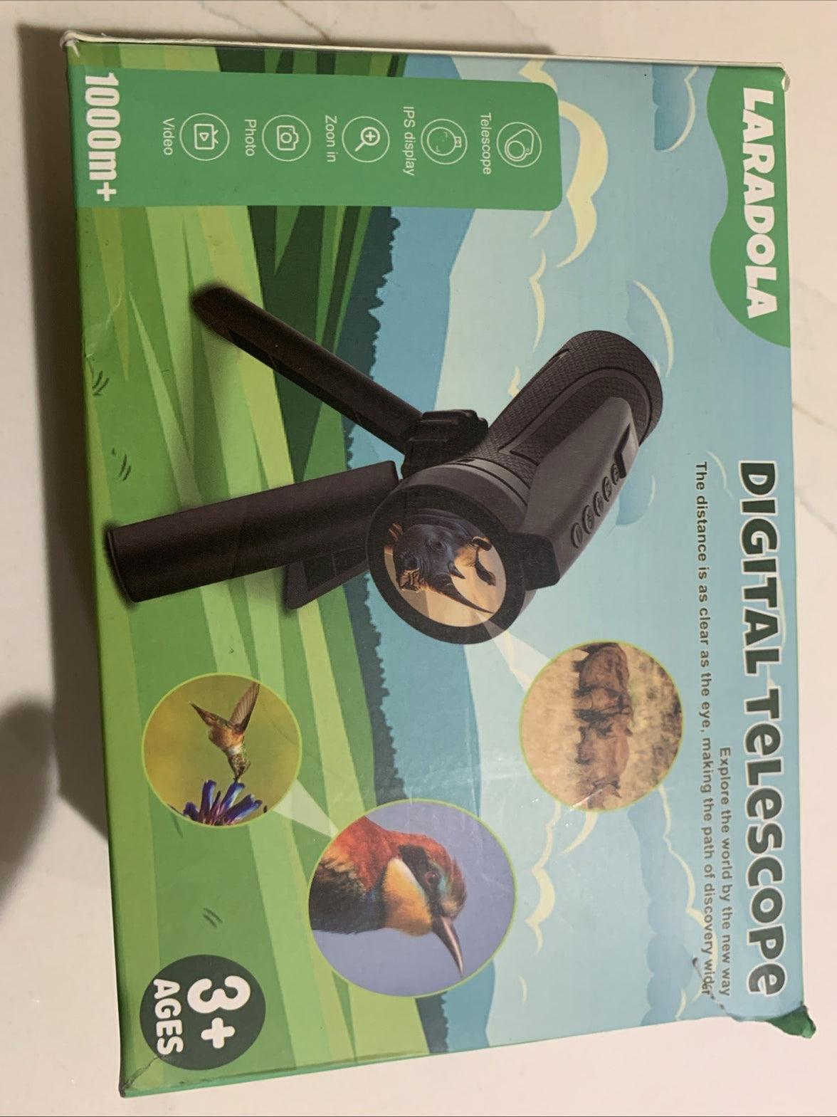 Laradola 1000m Monocular Digital Telescope Kids Monocular Bird Watching Hunting0