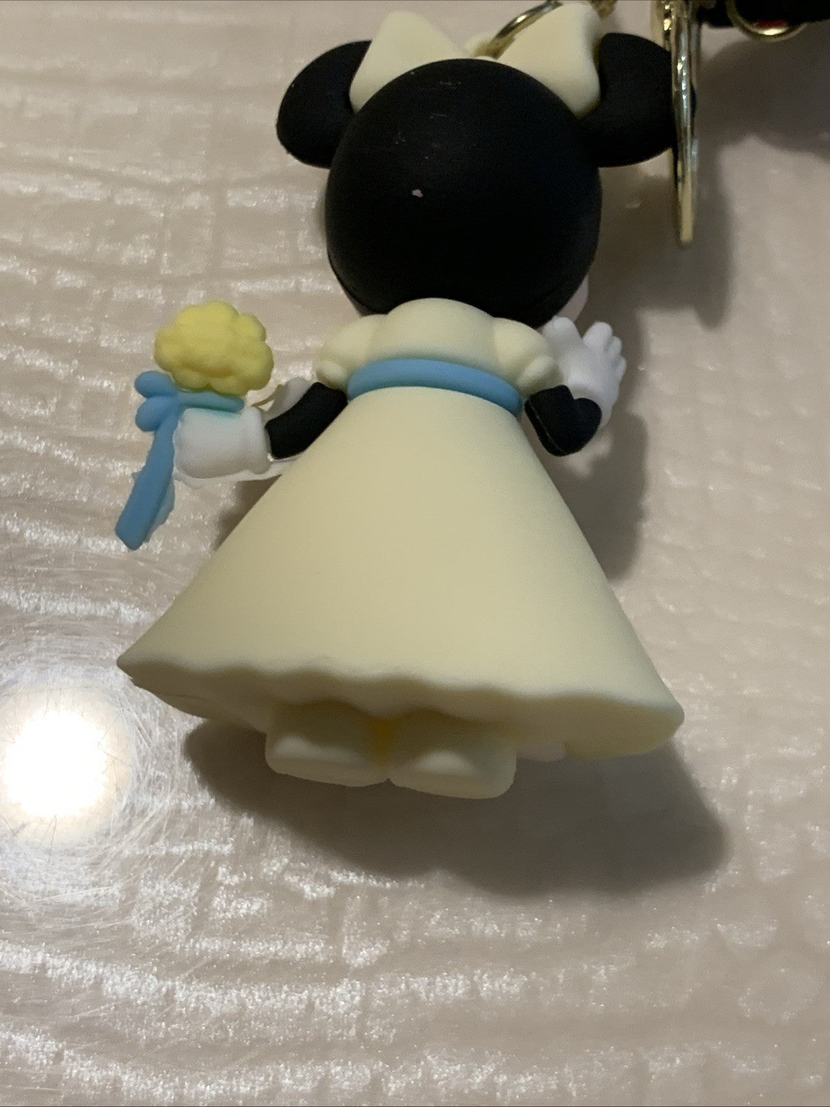Pair Of Disney Mickey & Minnie Mouse Dale Bowser 3D Pendant Keychains Key Rings5