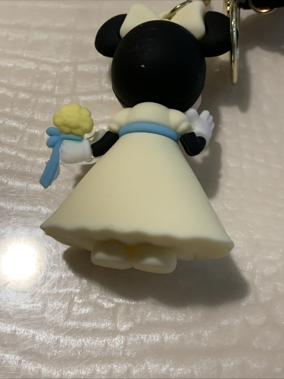 Pair Of Disney Mickey & Minnie Mouse Dale Bowser 3D Pendant Keychains Key Rings5