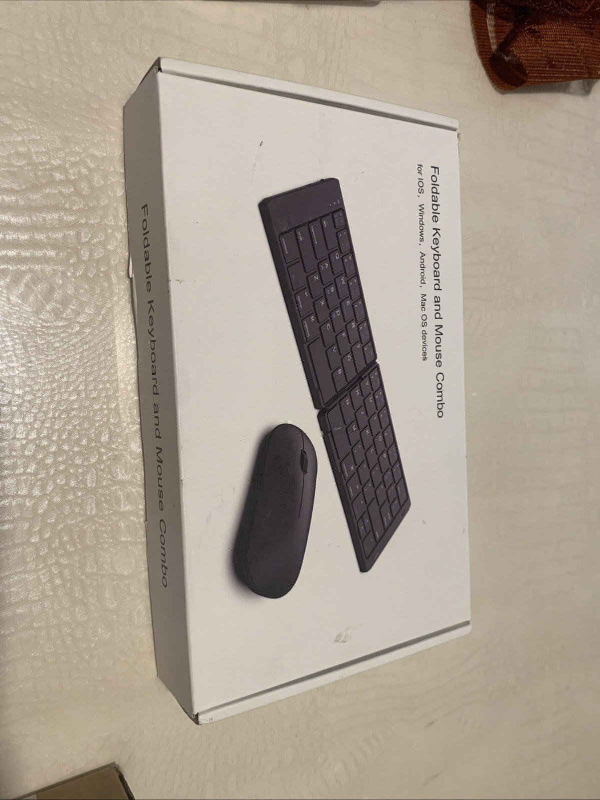 Foldable Keyboard and Mouse, EDJO Folding Wireless Keyboard Mouse Combo0