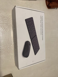 Foldable Keyboard and Mouse, EDJO Folding Wireless Keyboard Mouse Combo0