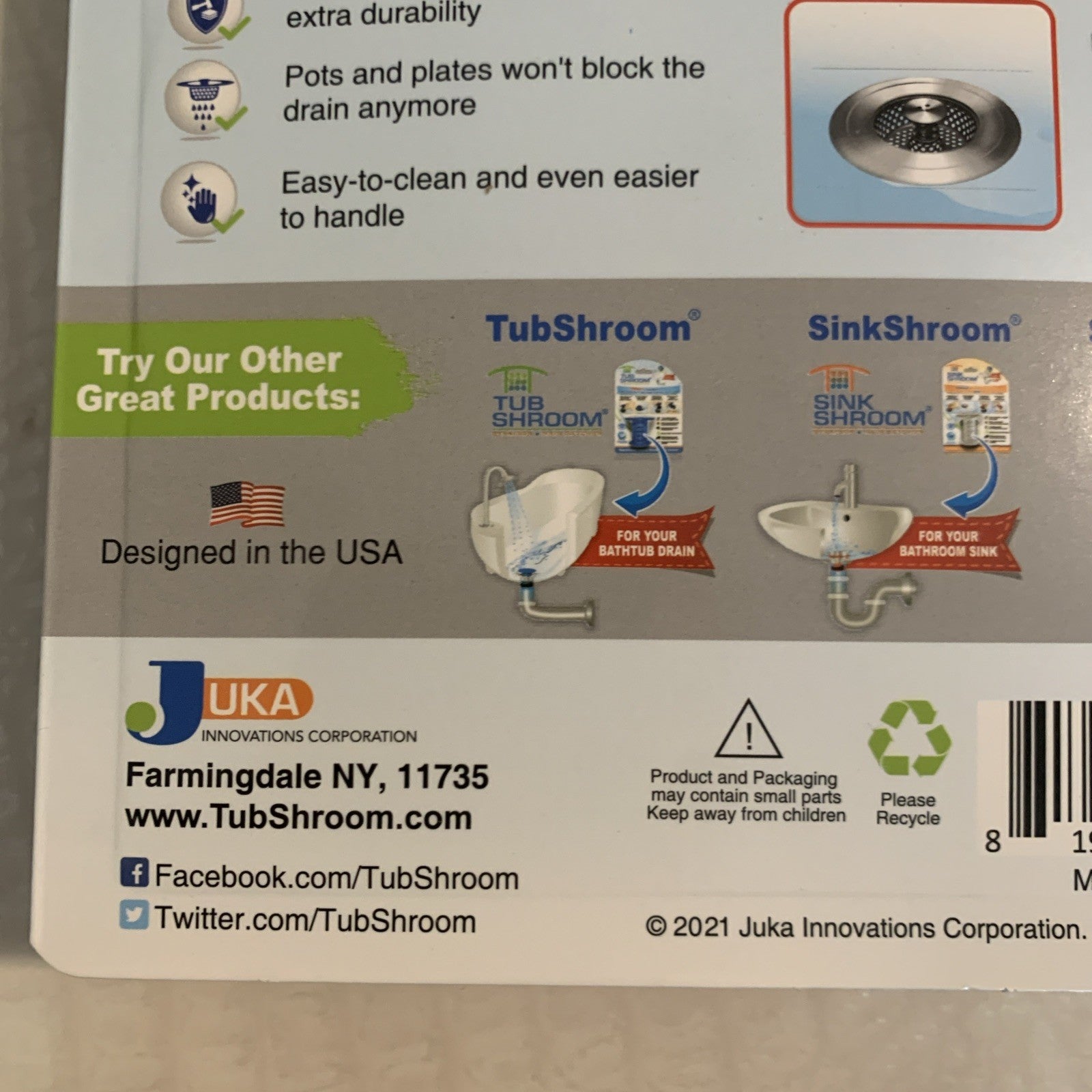 Kitchen SinkShroom® Revolutionary  Anti-Clog KITCHEN SINK STRAINER *NEW*5