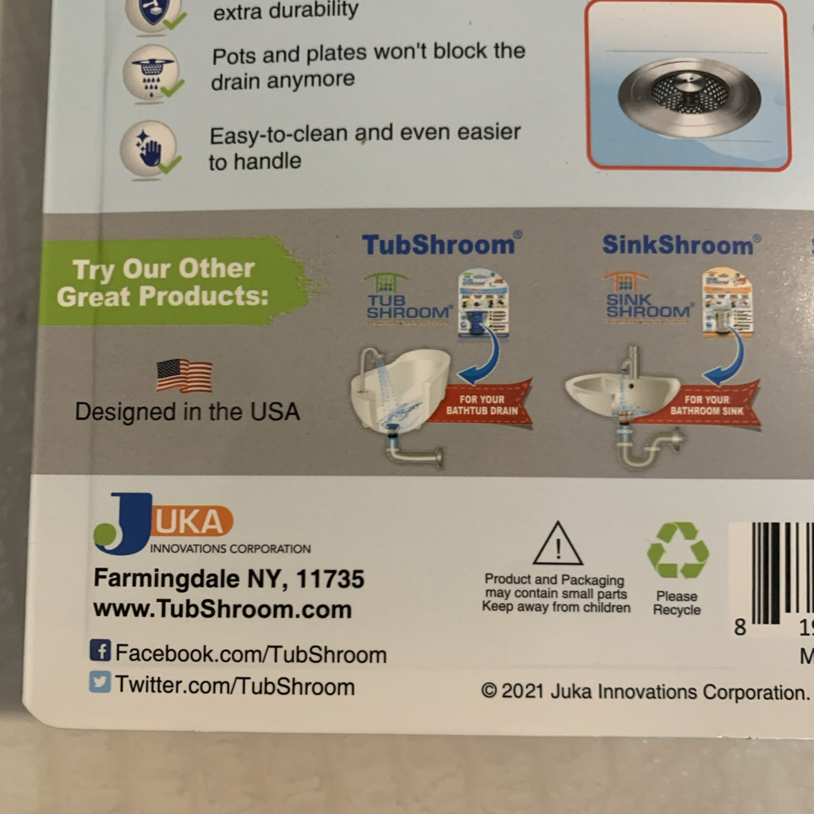 Kitchen SinkShroom® Revolutionary  Anti-Clog KITCHEN SINK STRAINER *NEW*5