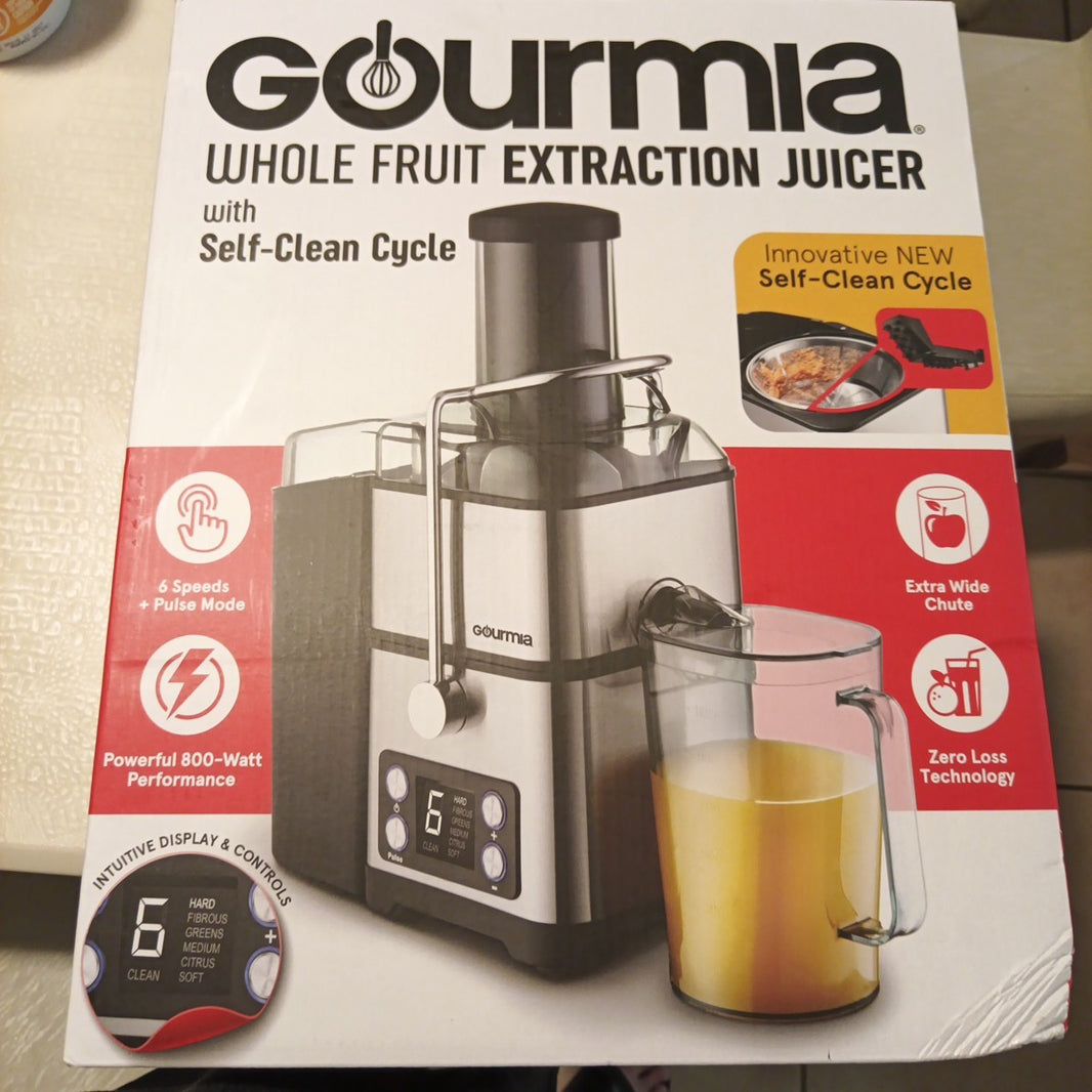 Gourmia Whole Fruit Extraction Juicer with Self Clean.0