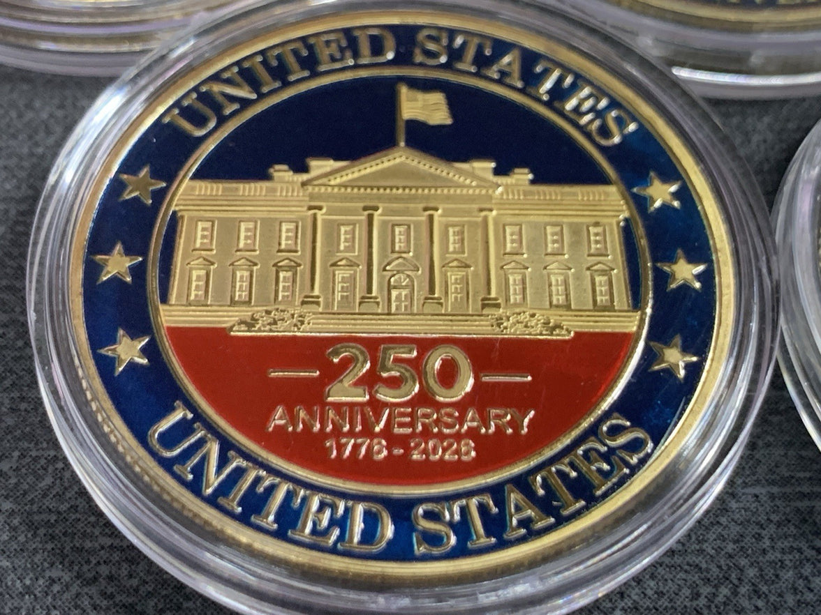 Set Of 7 Different America 250th Anniversary Commemorative Challenge Coin $ave!!7