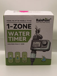 Rainpoint 1-Zone Water Timer Model ITV105 Water Saving Outdoor 3/4" Hose Timer 0