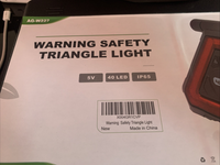 Agrieyes USB-C Rechargeable Emergency Triangle Lights, Portable Flashing LED ...2
