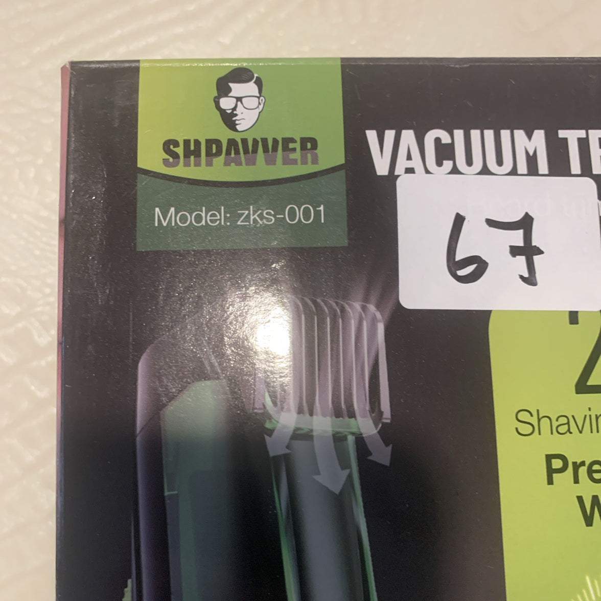 SHPAVVER Vacuum Beard Trimmer for Men, Rechargeable Mustache Trimmer3