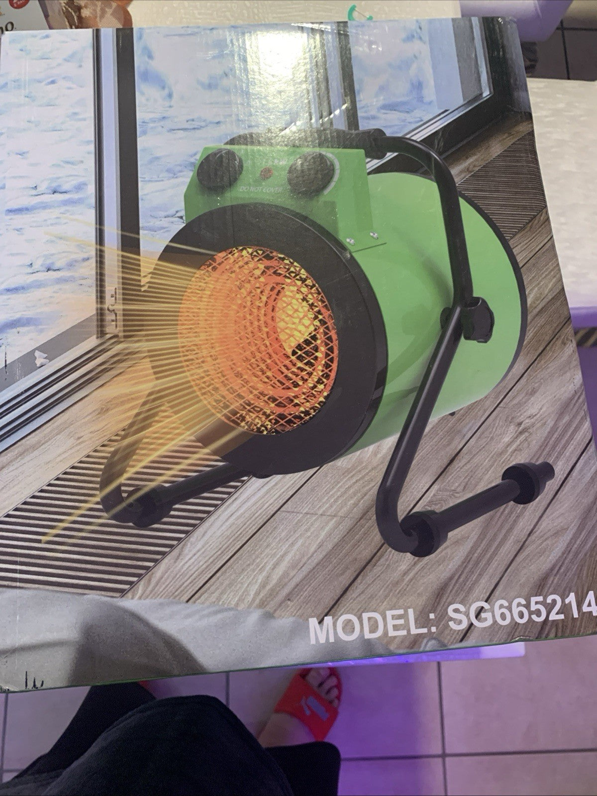 Greenhouse Portable Space Heater - with Digital Thermostat, 1500W PTC1