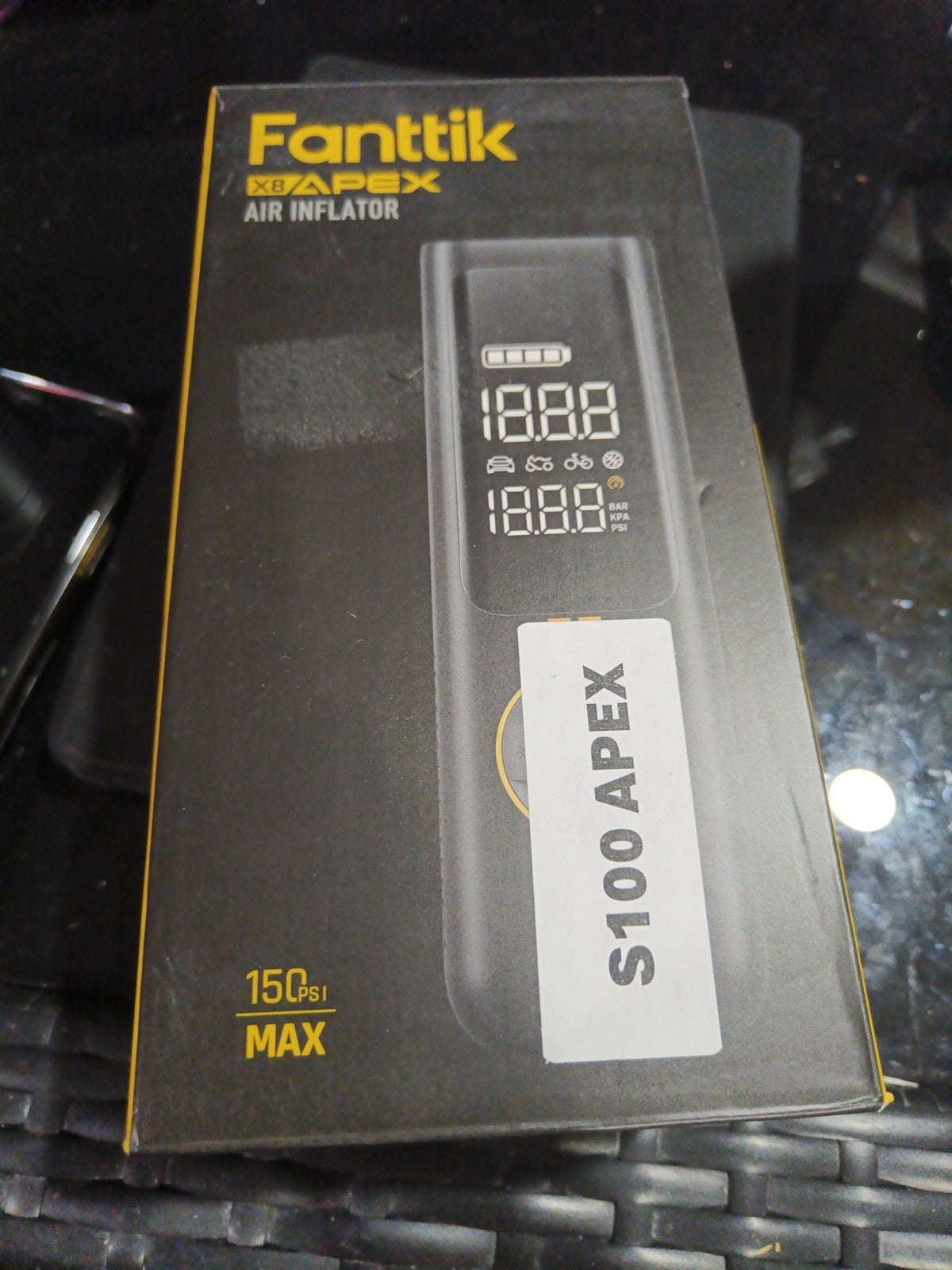 Air inflater - Fanttik X8 Apex - Max=150 psi0