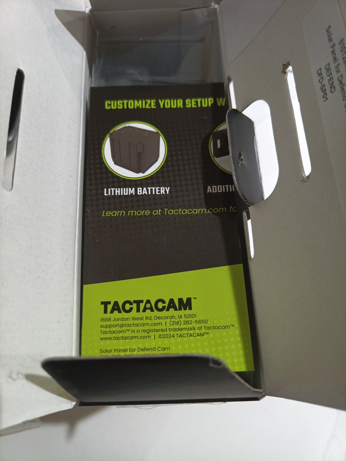 Defend by Tactacam Solar Panel for Cellular Security Camera with battery backup7