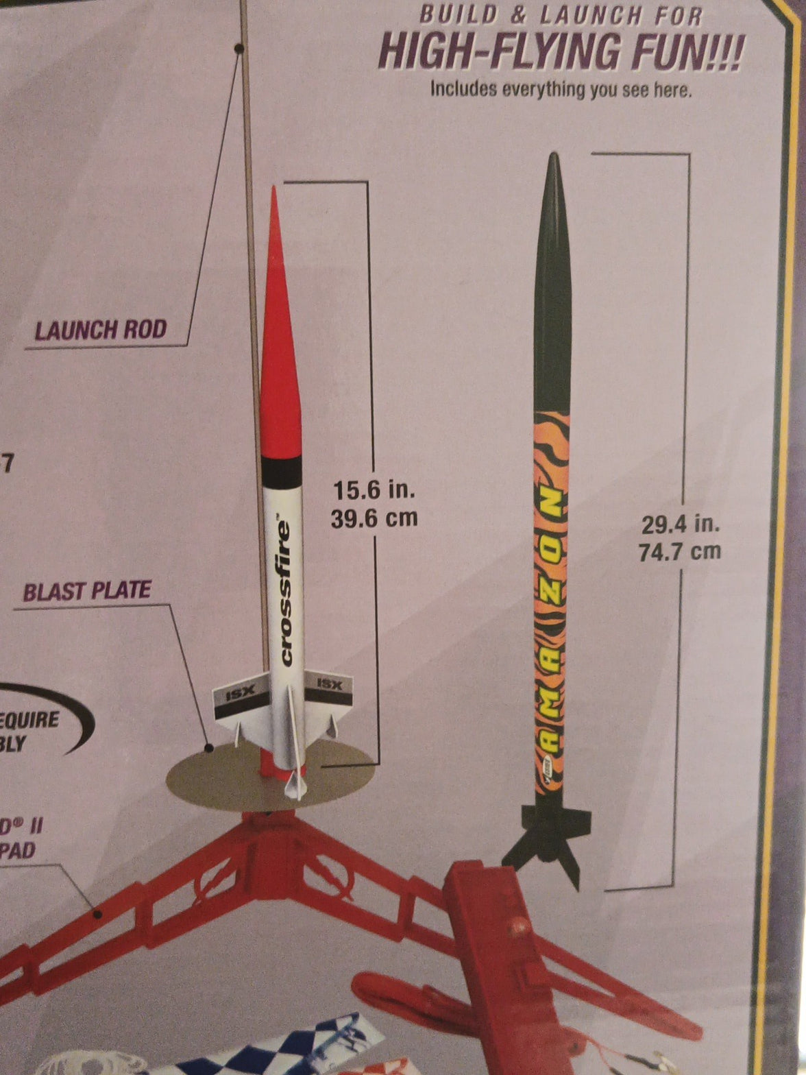 ESTES TANDEM-X FLYING MODEL ROCKET KIT #14699