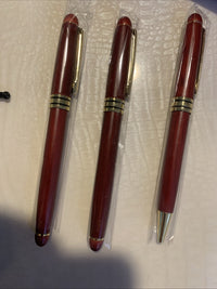 Collectible RoseWood Pen & Wood Case Set of 3 Pens 2