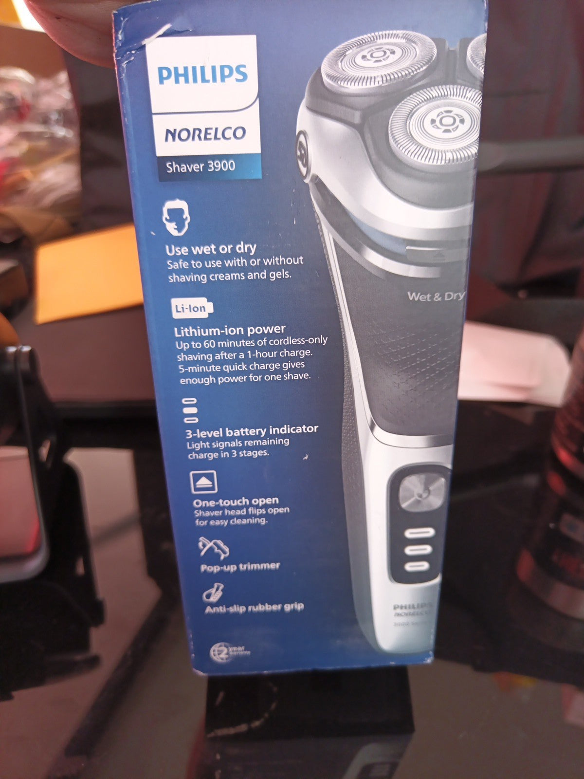 Shaver 3900 Rechargeable Wet & Dry Electric Shaver with Pop-up Trimmer Chargi...6
