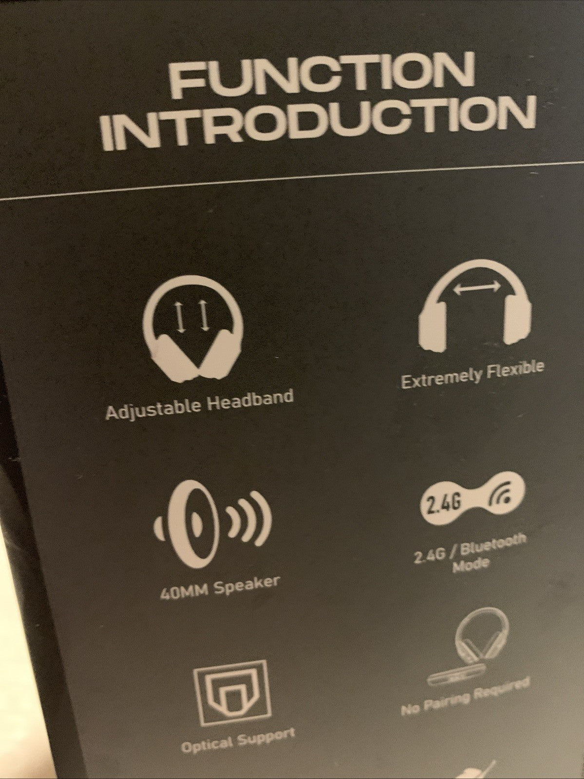 Gorsun TV3 Wireless TV Headphones Ensemble 2.4G Bluetooth Optical4