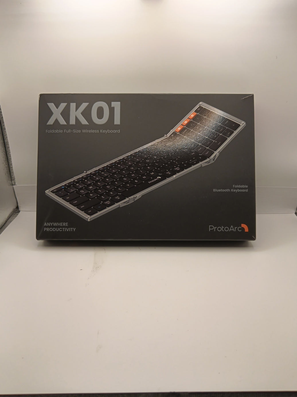 New Open Box  ProtoArc XK01 Foldable Portable Business Bluetooth Travel Keyboard0