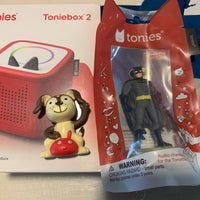 Tonies Toniebox 2 Red Audio Player Box New Sealed 2 Tonies And Listen & Play Bag2