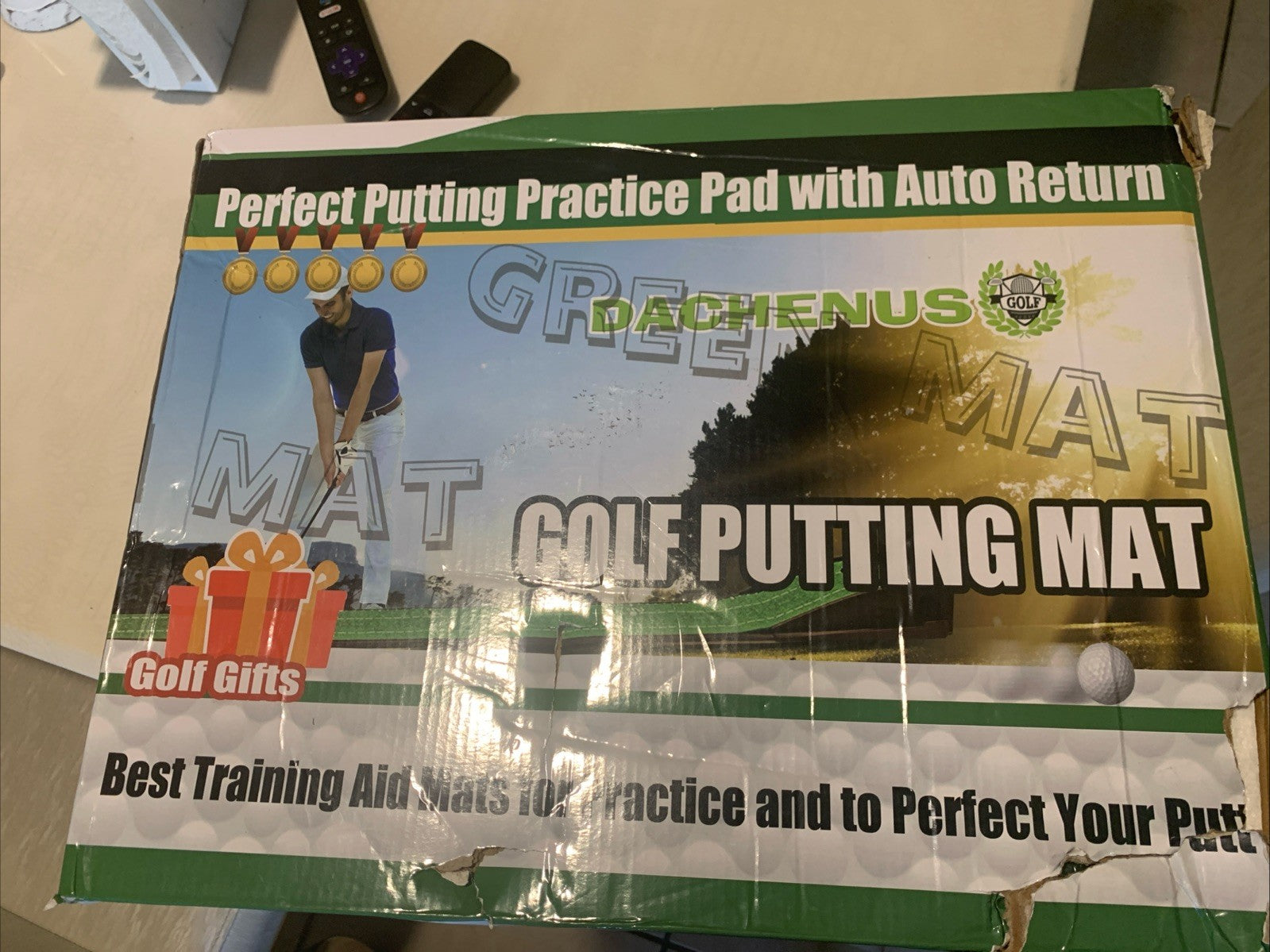 DACHENUS Perfect Putting Practice Pad with Auto ReturnGolf Putting Mat0