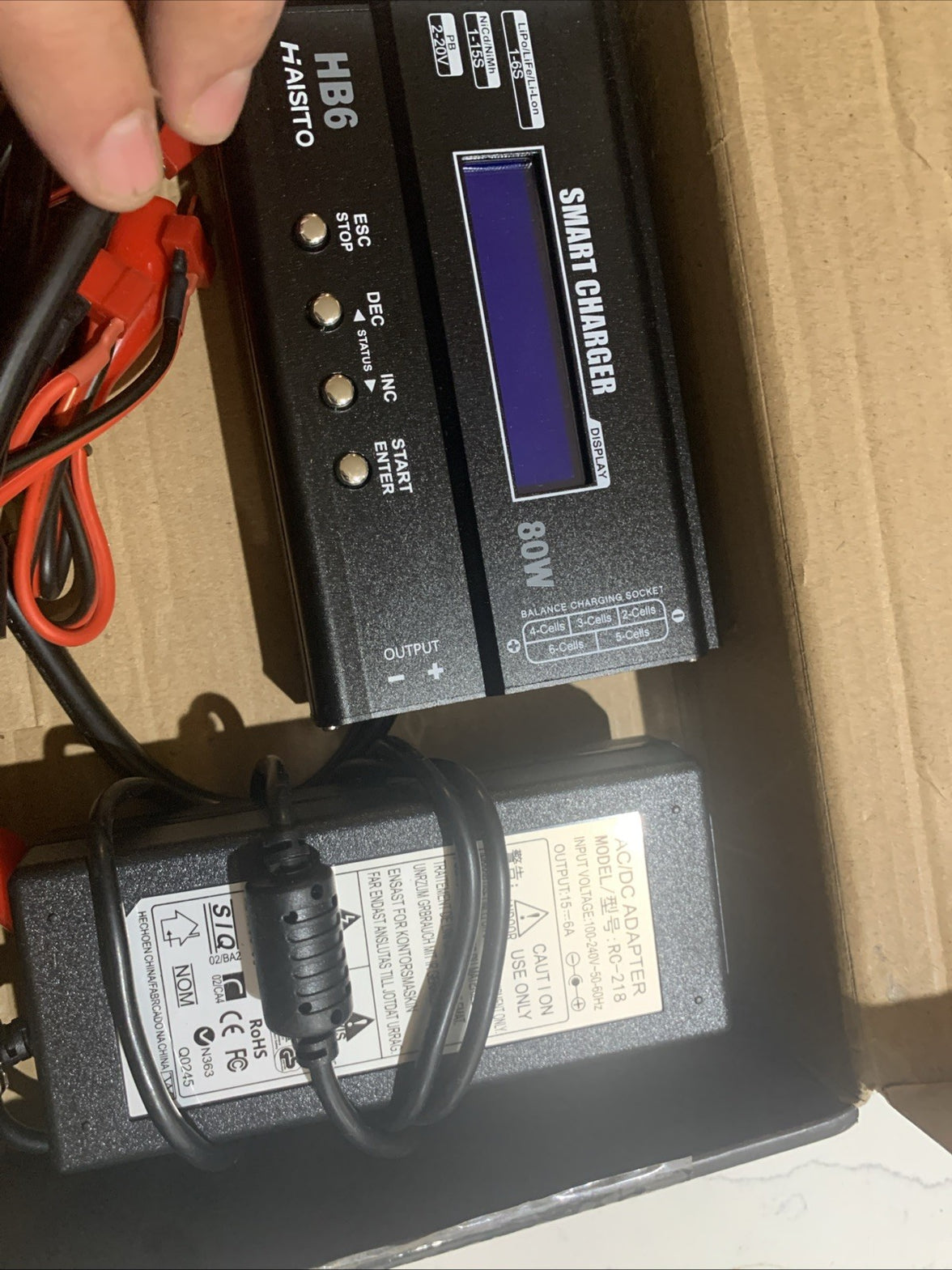 Haisito 80W 6S LiPo Balance Charger, Power Supply Included, Multi-Chemistry7